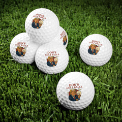 « Don's Golf Balls » – Lot de 6 balles de golf hilarantes | Cadeau de golf parodique politique, accessoires de golf humoristiques