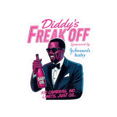 Diddy’s Freak Off – Satirical Kiss-Cut Sticker for Bold Souls | Rebel Souls Collection