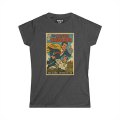 The Coiffed Crusader – Limited Issue #013 Gavin Newsom Parody Tee for Women | Twisted Covers: Comics, Cinema & Chaos