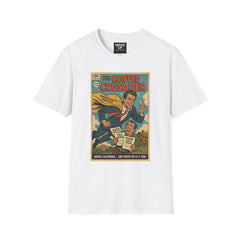 The Coiffed Crusader – Limited Issue #013 Gavin Newsom Parody Tee for Men | Twisted Covers: Comics, Cinema & Chaos