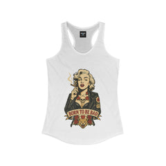 Born to Be Bad – Edgy Racerback Tank for Women | Rebel Souls Collection