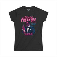 Diddy’s Freak Off – Neon Celebrity Satire Tee for Women | Rebel Souls