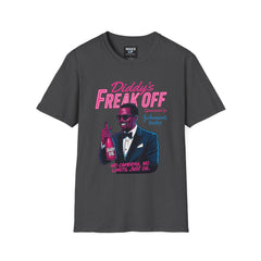 Diddy’s Freak Off – Neon Celebrity Satire Tee for Men | Rebel Souls
