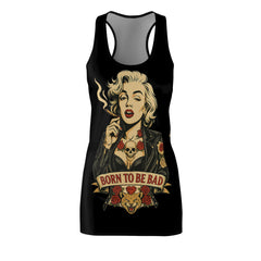 Born to Be Bad Racerback Dress – Edgy Elegance for Bold Women | Rebel Souls Collection
