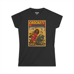 Crockett & Wheels: Temerario en Tacones – Edición Limitada #005 – Portadas Retorcidas: Cómics, Cine y Caos (Camiseta de Mujer)