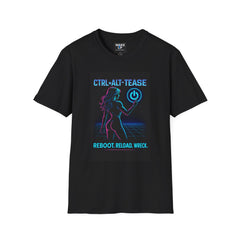 CTRL+ALT-TEASE – Retro Reboot T-Shirt for Men | Wake Up Apparel