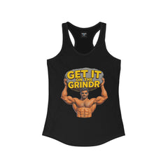 “Get It on the Grindr” Women’s Racerback Tank – Culture Shock Collection