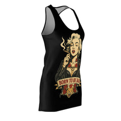 Born to Be Bad Racerback Dress – Edgy Elegance for Bold Women | Rebel Souls Collection