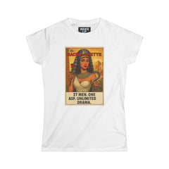T-shirt « The Bachelorette » – Cléopâtre, satire comique pour femme | Twisted Covers : BD, cinéma et chaos