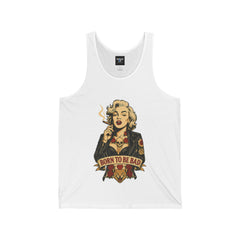 Born to Be Bad – Bold Jersey Tank for Men | Rebel Souls Collection