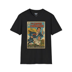The Coiffed Crusader – Limited Issue #013 Gavin Newsom Parody Tee for Men | Twisted Covers: Comics, Cinema & Chaos