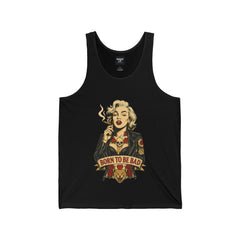 Born to Be Bad – Bold Jersey Tank for Men | Rebel Souls Collection