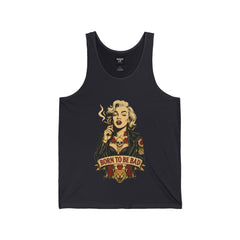Born to Be Bad – Bold Jersey Tank for Men | Rebel Souls Collection