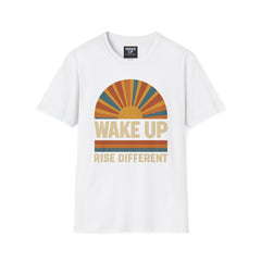 Réveillez-vous - Levez-vous différemment - Lever de soleil rétro - Levez-vous différemment (T-shirt homme)