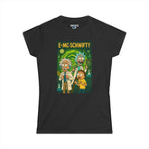 E=MC-SCHWIFTY – T-shirt « Theoretical Mayhem » – Twisted Covers : Comics, Cinema & Chaos (T-shirt femme)