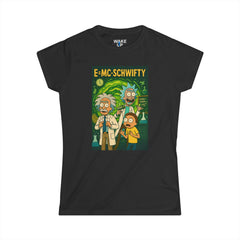 E=MC-SCHWIFTY – T-shirt « Theoretical Mayhem » – Twisted Covers : Comics, Cinema & Chaos (T-shirt femme)