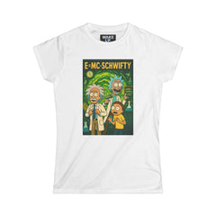 E=MC-SCHWIFTY – T-shirt « Theoretical Mayhem » – Twisted Covers : Comics, Cinema & Chaos (T-shirt femme)