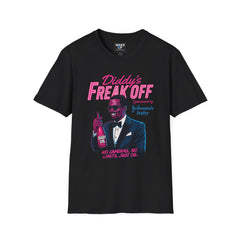 Diddy’s Freak Off – Neon Celebrity Satire Tee for Men | Rebel Souls