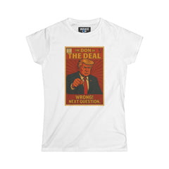 Le Don de l'affaire – T-shirt parodique Trump pour femme, édition limitée n° 012 | Twisted Covers : Comics, Cinéma et Chaos