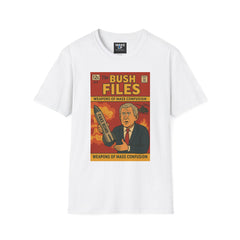 Expediente Bush: Armas de Confusión Masiva – Edición Limitada n.° 003 – Portadas Retorcidas: Cómics, Cine y Caos (Camiseta para Hombre)