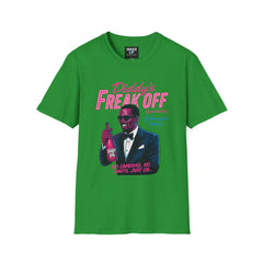Diddy’s Freak Off – Neon Celebrity Satire Tee for Men | Rebel Souls