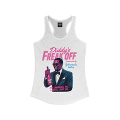 Diddy’s Freak Off – Neon Satire Racerback Tank for Women | Rebel Souls Collection