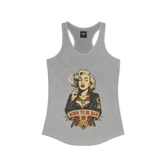 Born to Be Bad – Edgy Racerback Tank for Women | Rebel Souls Collection