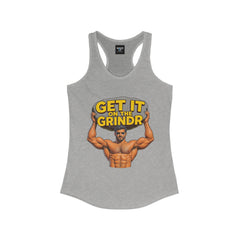 “Get It on the Grindr” Women’s Racerback Tank – Culture Shock Collection