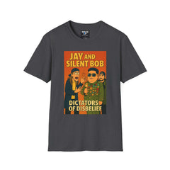Jay and Silent Bob: Dictators of Disbelief - Twisted Covers: Comics, Cinema & Chaos (Men’s T-Shirt)