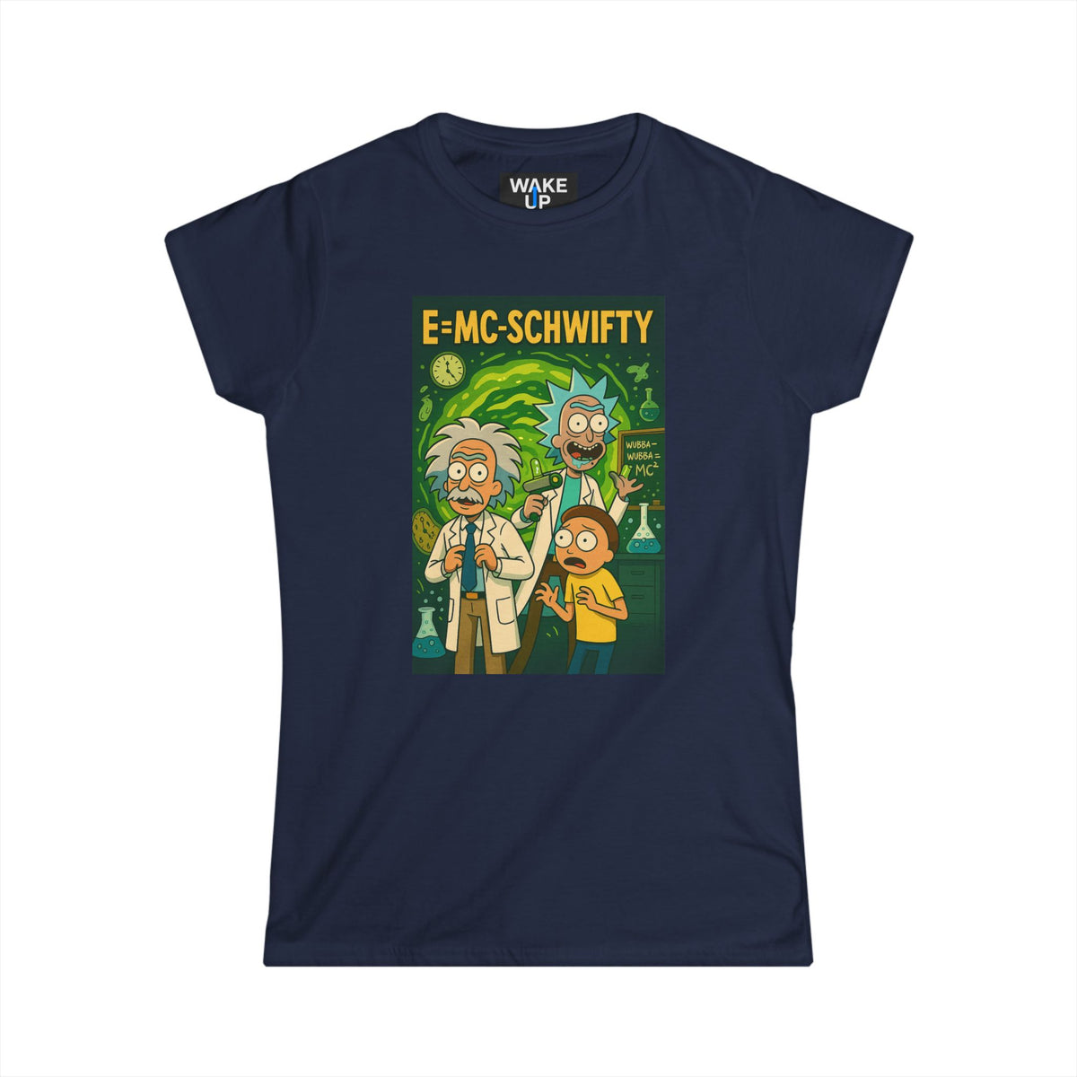 E=MC-SCHWIFTY – T-shirt « Theoretical Mayhem » – Twisted Covers : Comics, Cinema &amp; Chaos (T-shirt femme)