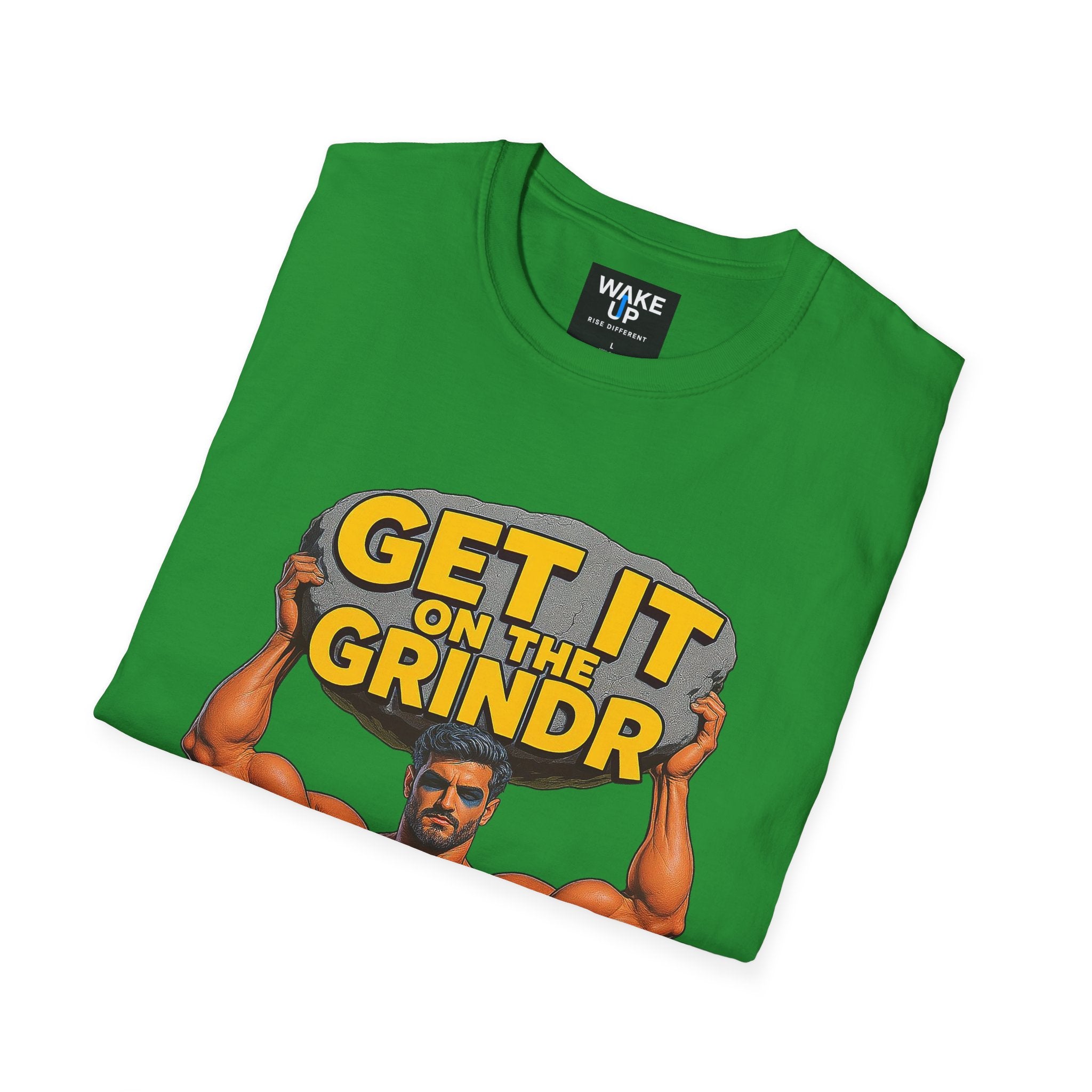 “Get It on the Grindr” Buff Graphic Tee – Culture Shock Collection