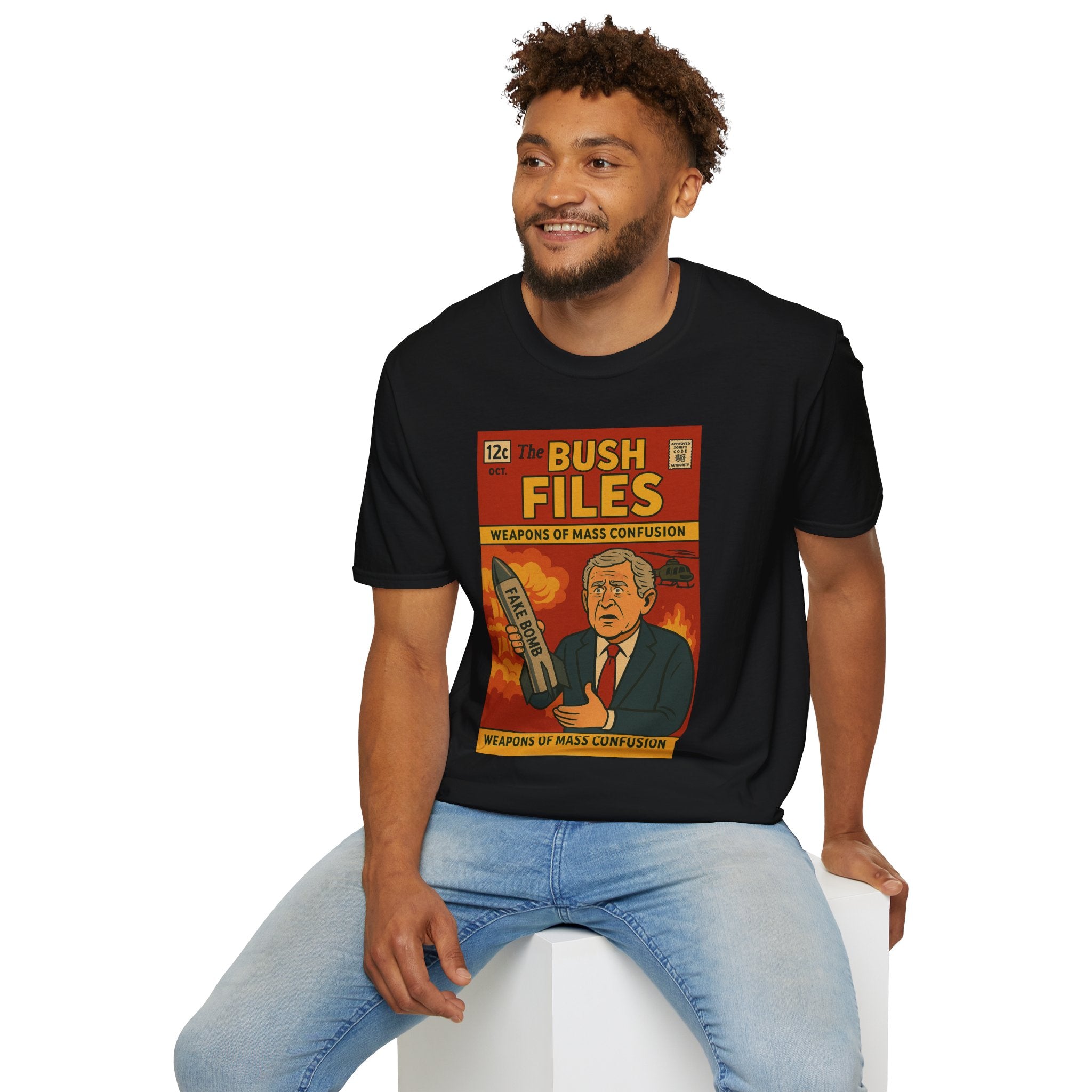 The Bush Files: Weapons of Mass Confusion – Limited Issue #003 – Twisted Covers: Comics, Cinema & Chaos (Men’s T-Shirt)