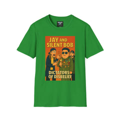 Jay and Silent Bob: Dictators of Disbelief - Twisted Covers: Comics, Cinema & Chaos (Men’s T-Shirt)