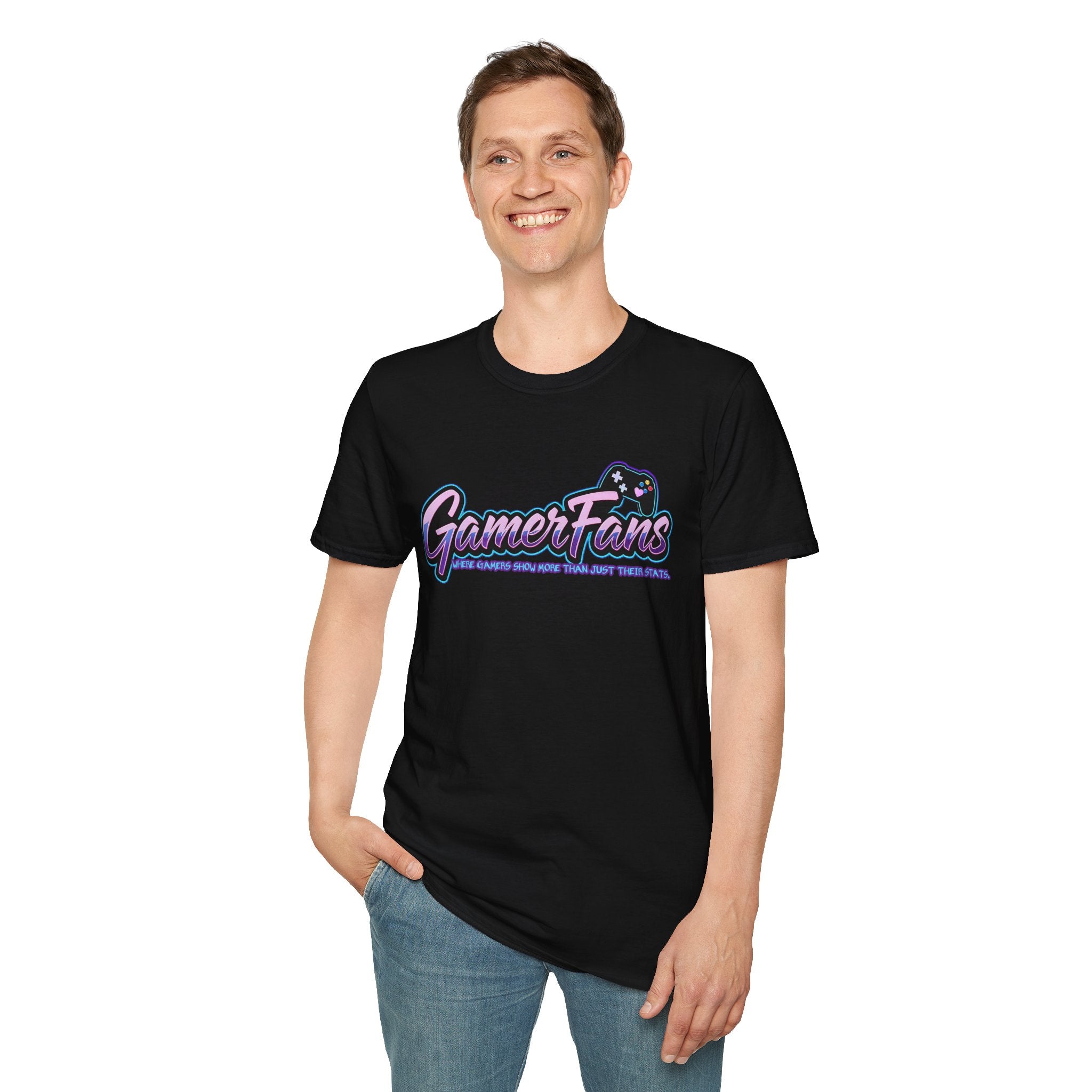 Where Gamers Show More Than Just Their Stats – GamerFans Tee for Men | Culture Shock