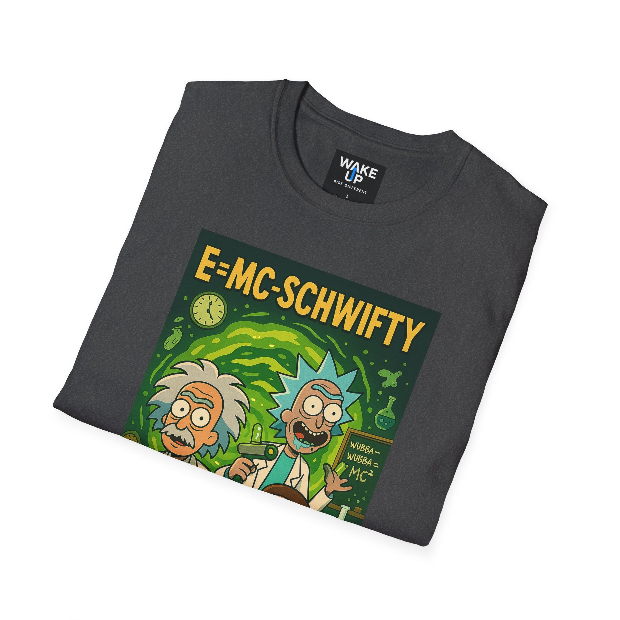 E=MC-SCHWIFTY – Theoretical Mayhem - Twisted Covers: Comics, Cinema & Chaos (Men’s T-Shirt)
