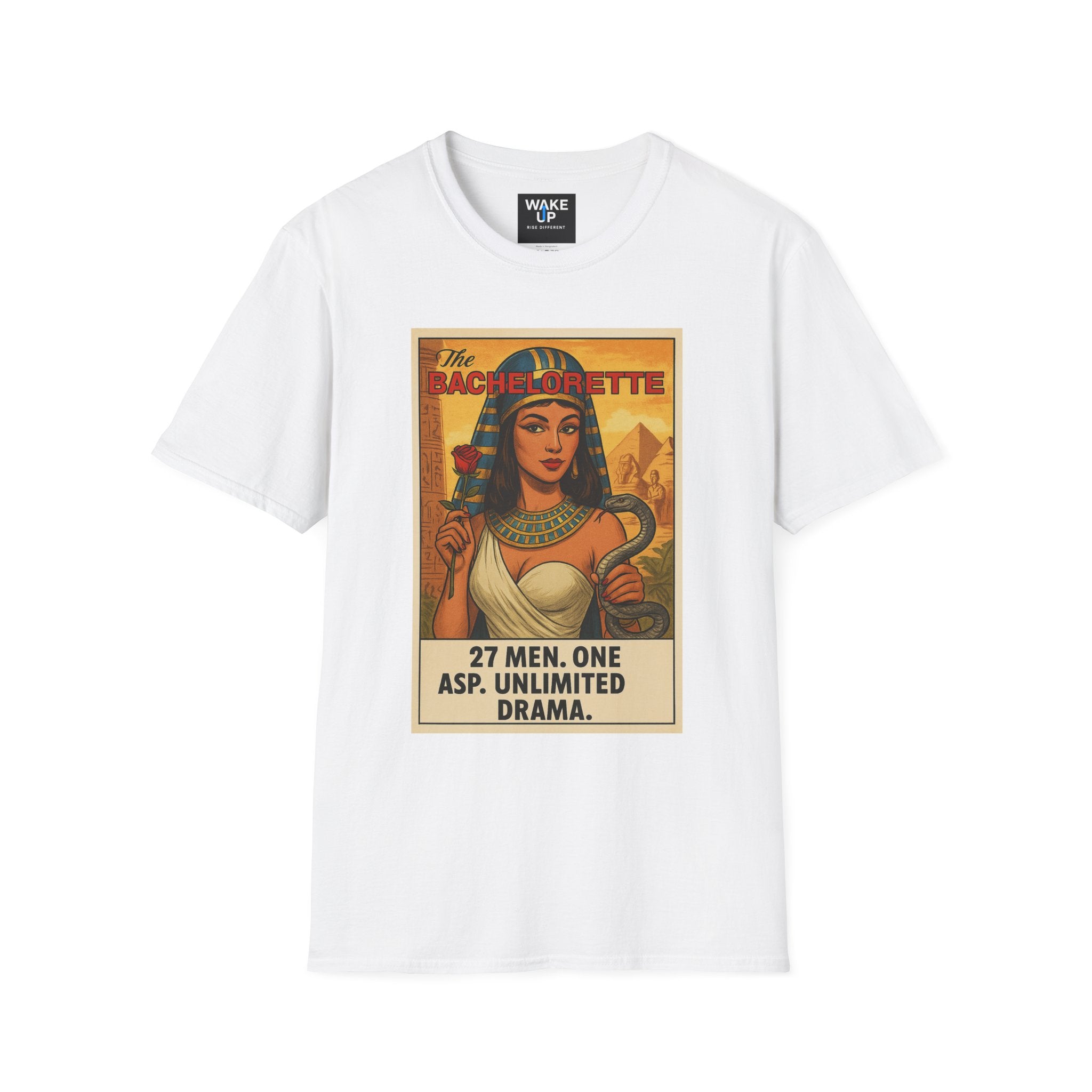 The Bachelorette – Cleopatra Parody Tee for Men | Twisted Covers: Comics, Cinema & Chaos