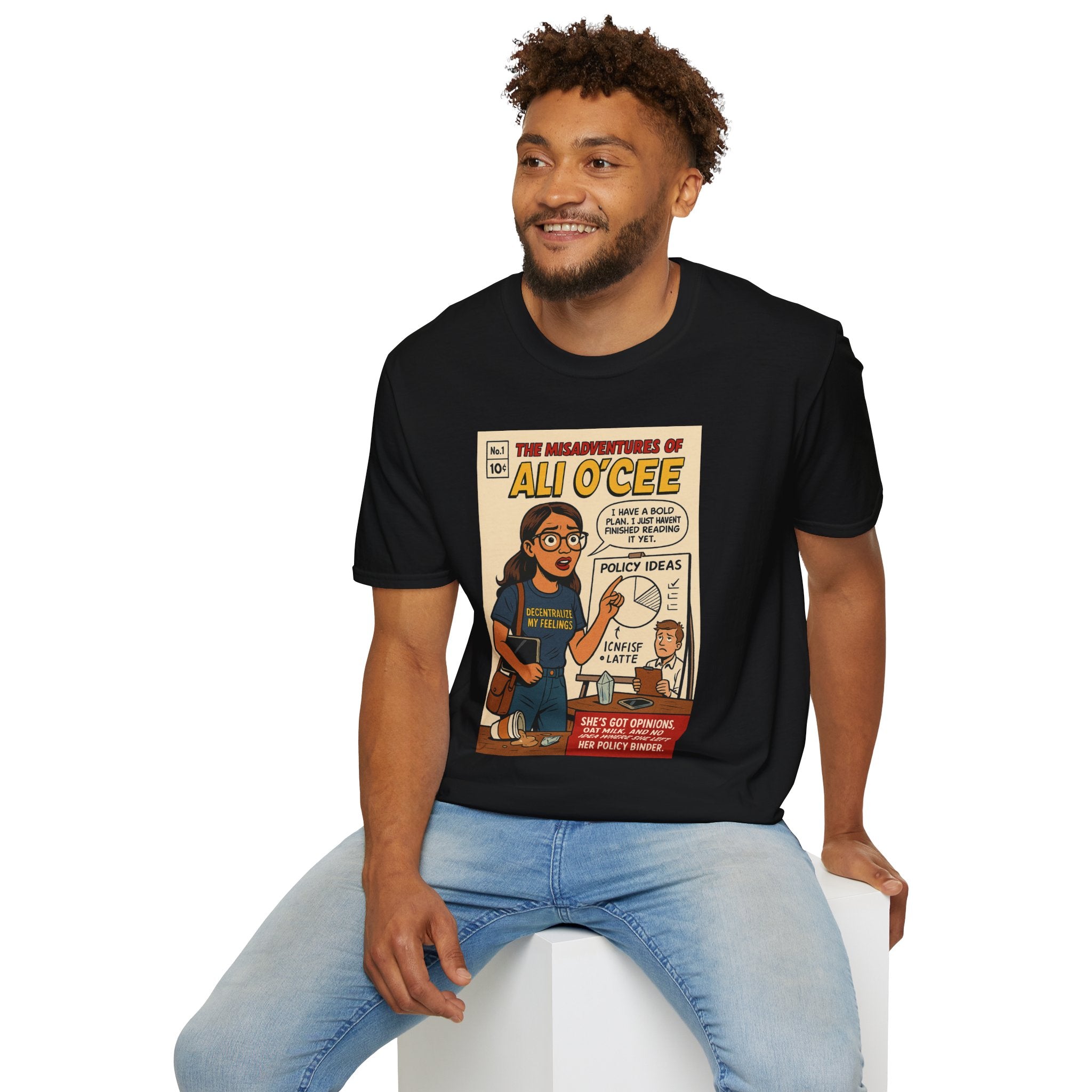 The Misadventures of Ali O’Cee T-Shirt – Limited Issue #004 – Twisted Covers: Comics, Cinema & Chaos (Men’s T-Shirt)