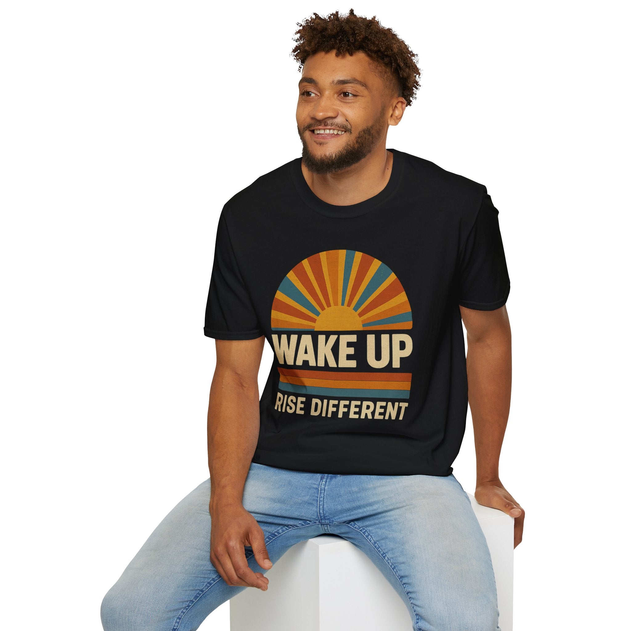 Wake Up - Rise Different - Retro Sunrise - Rise Different (Men’s T-Shirt)