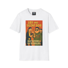 Jay and Silent Bob: Dictators of Disbelief - Twisted Covers: Comics, Cinema & Chaos (Men’s T-Shirt)