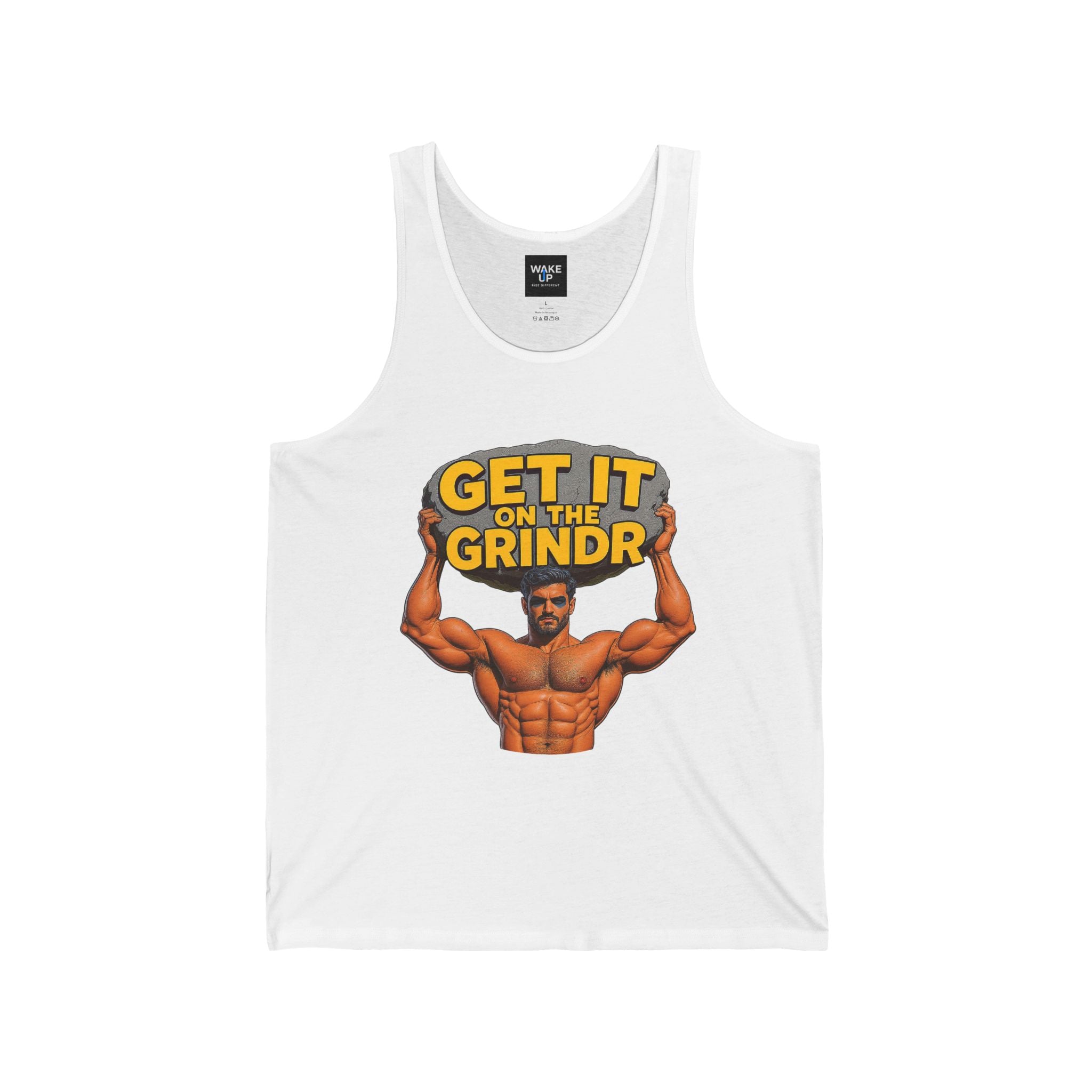 “Get It on the Grindr” Men’s Muscle Tank – Culture Shock Collection