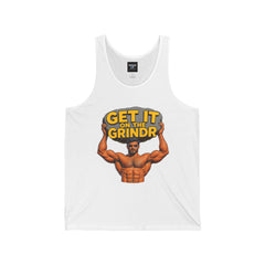 “Get It on the Grindr” Men’s Muscle Tank – Culture Shock Collection