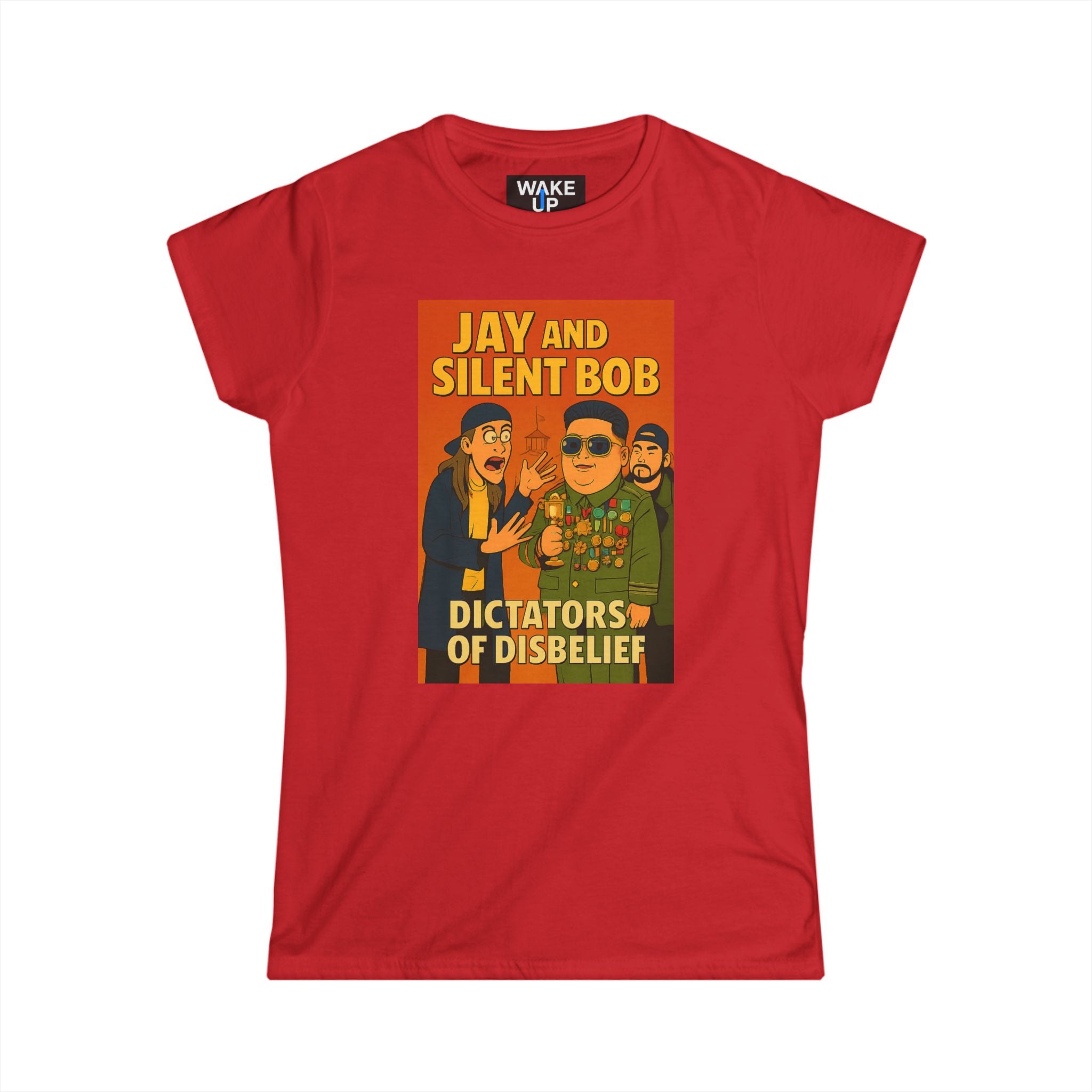 Jay and Silent Bob: Dictators of Disbelief - Twisted Covers: Comics, Cinema & Chaos (Women's T-Shirt)