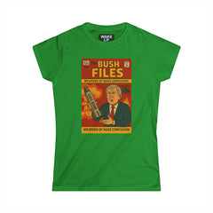 Les Dossiers Bush : Armes de confusion massive – Édition limitée n° 003 – Couvertures tordues : Bandes dessinées, cinéma et chaos (T-shirt femme)