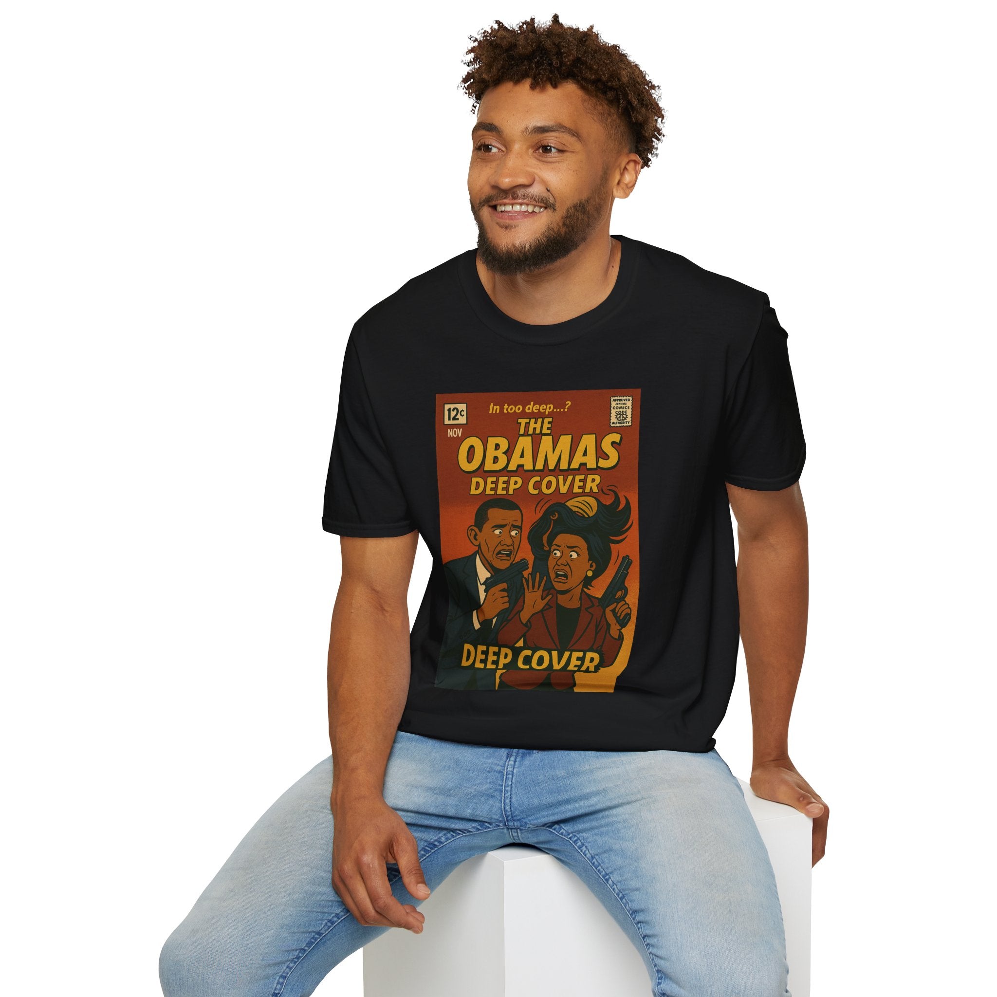The Obamas: In Too Deep – Limited Issue #002 – Twisted Covers: Comics, Cinema & Chaos (Men’s T-Shirt)