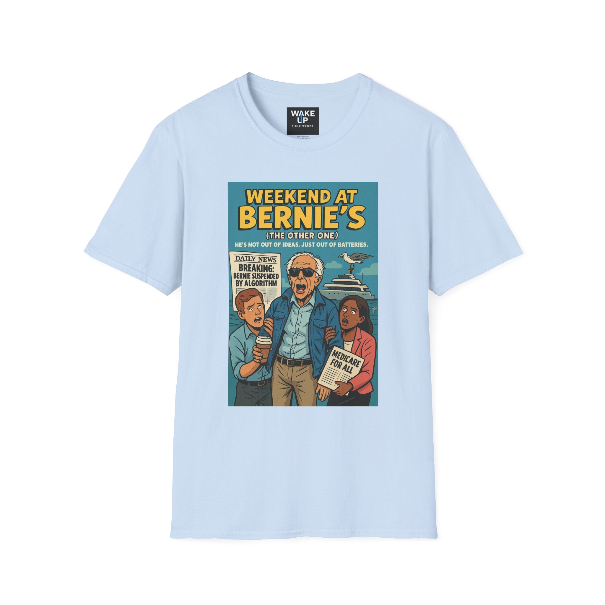 Weekend at Bernie’s (The Other One) – Limited Issue #010 Political Parody Tee for Men | Twisted Covers: Comics, Cinema & Chaos
