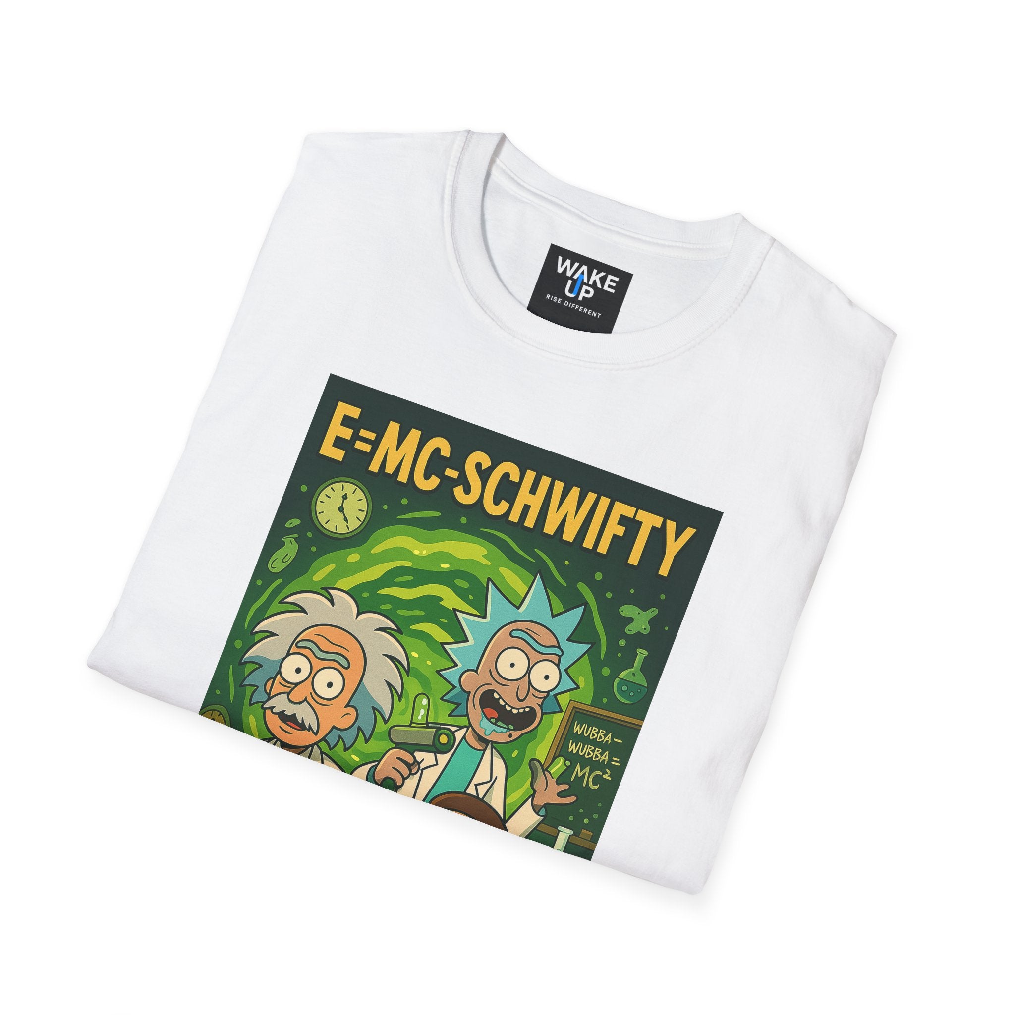 E=MC-SCHWIFTY – Theoretical Mayhem - Twisted Covers: Comics, Cinema & Chaos (Men’s T-Shirt)