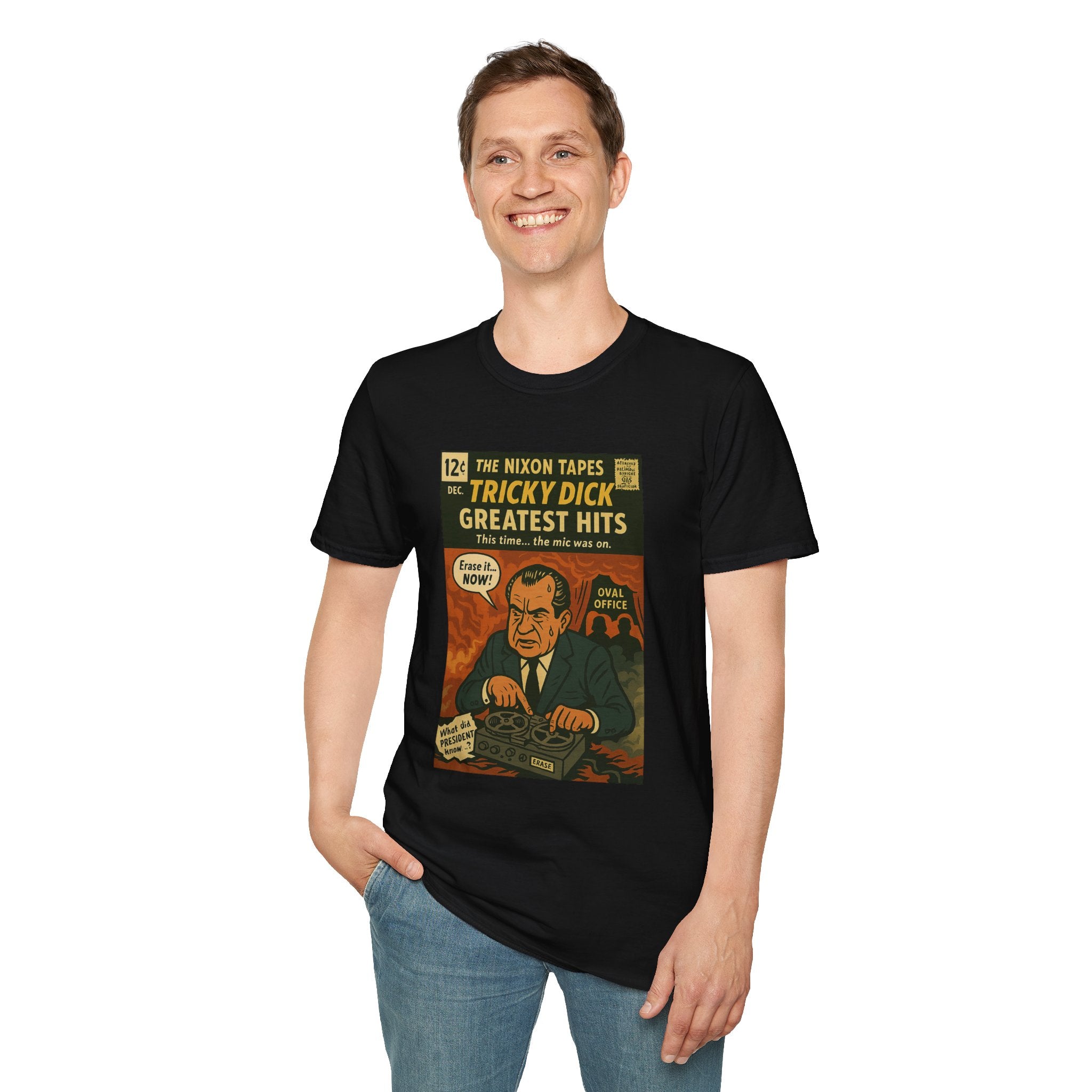 The Nixon Tapes: Greatest Hits – Limited Issue #007 – Twisted Covers: Comics, Cinema & Chaos (Men’s T-Shirt)