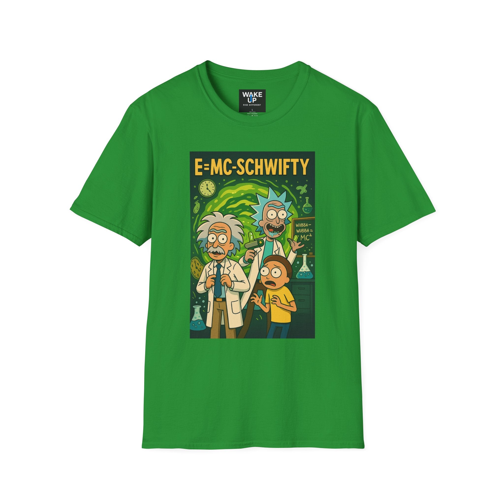E=MC-SCHWIFTY – Theoretical Mayhem - Twisted Covers: Comics, Cinema & Chaos (Men’s T-Shirt)