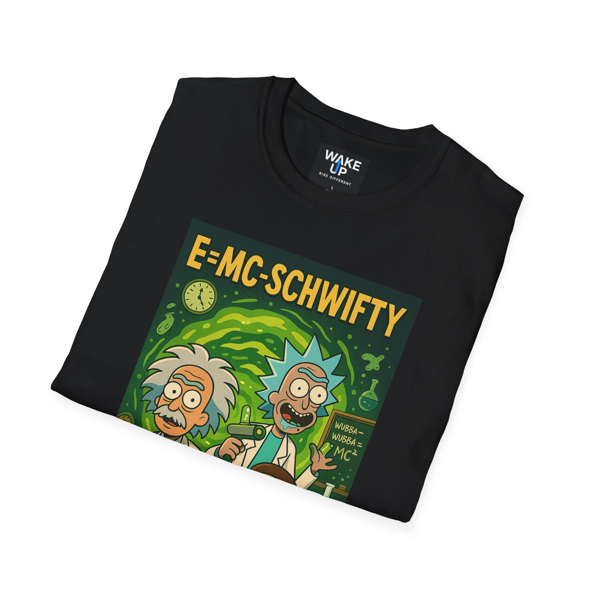 E=MC-SCHWIFTY – Theoretical Mayhem - Twisted Covers: Comics, Cinema & Chaos (Men’s T-Shirt)