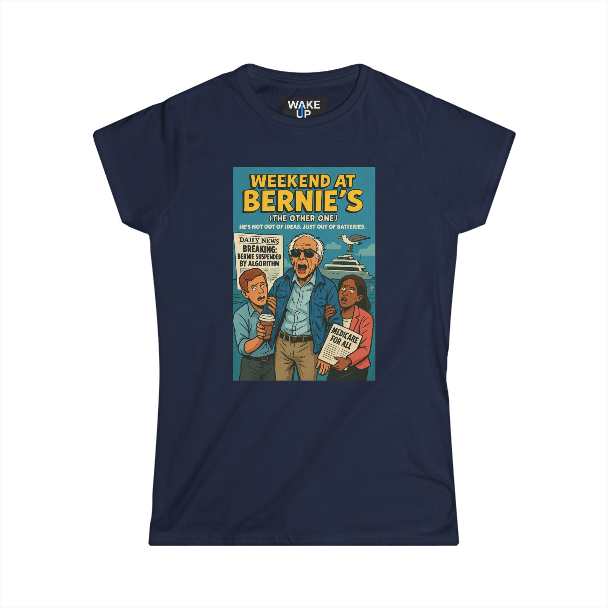 Weekend at Bernie’s (The Other One) – Limited Issue #010 Political Parody Tee for Women | Twisted Covers: Comics, Cinema & Chaos